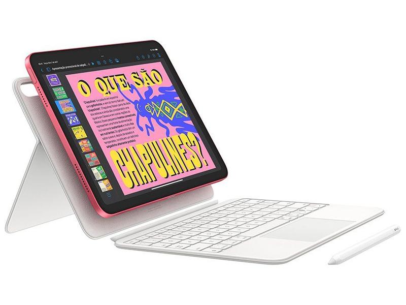 Apple iPad 11ª geração, chip A16, Wi-Fi + Cellular, 256GB - Prata